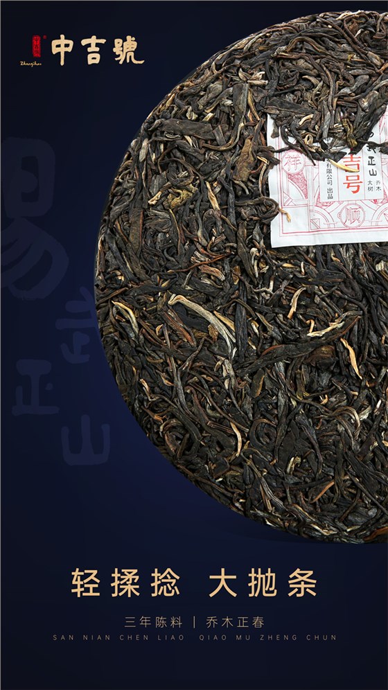 中吉號(hào)2020年易武正山-云南普洱茶，輕揉捻，大拋條。