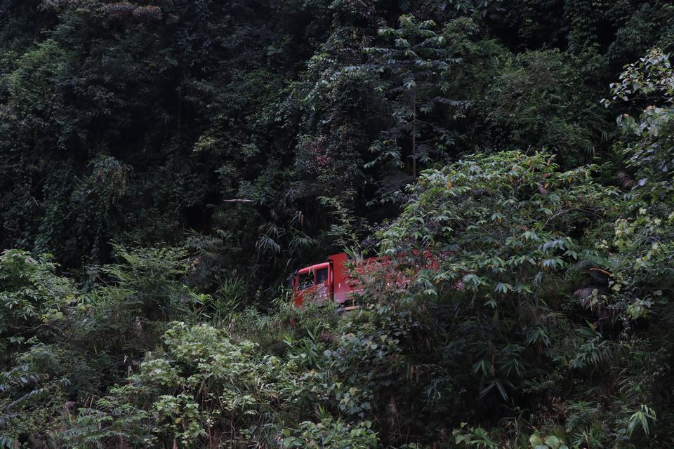 易武山路上運茶葉